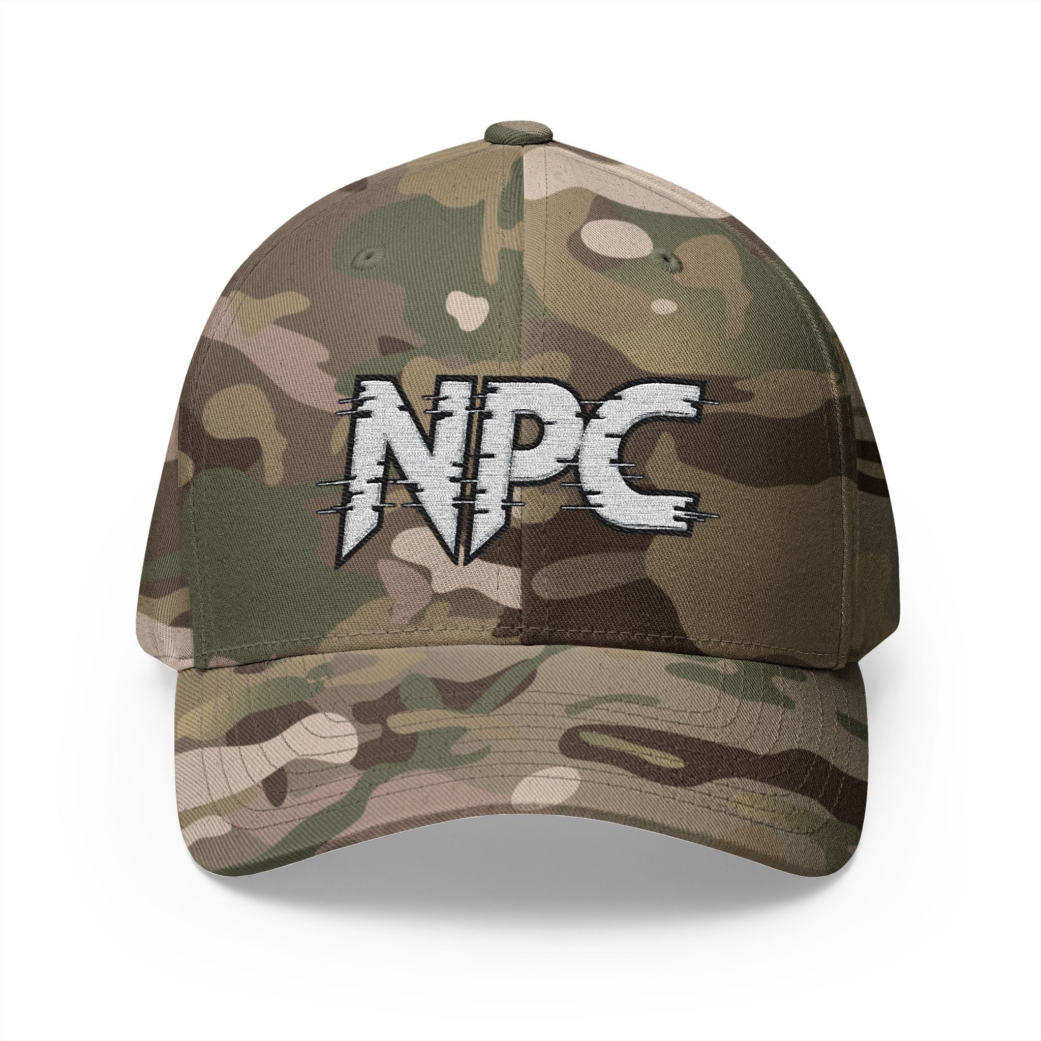 NPC Embroidered Camo Baseball Cap