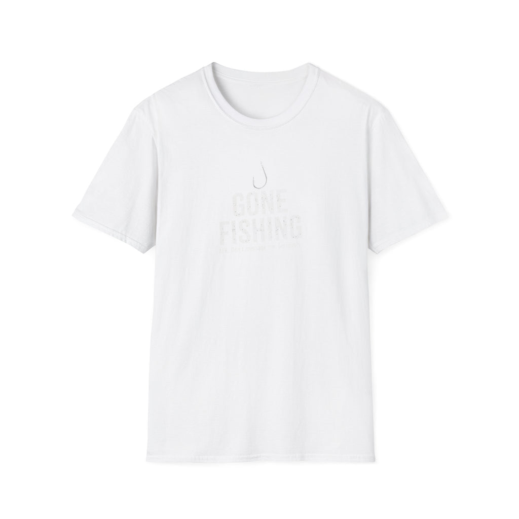 Gone Fishing T-Shirt — Minimal Hook Graphic Fishing Tee