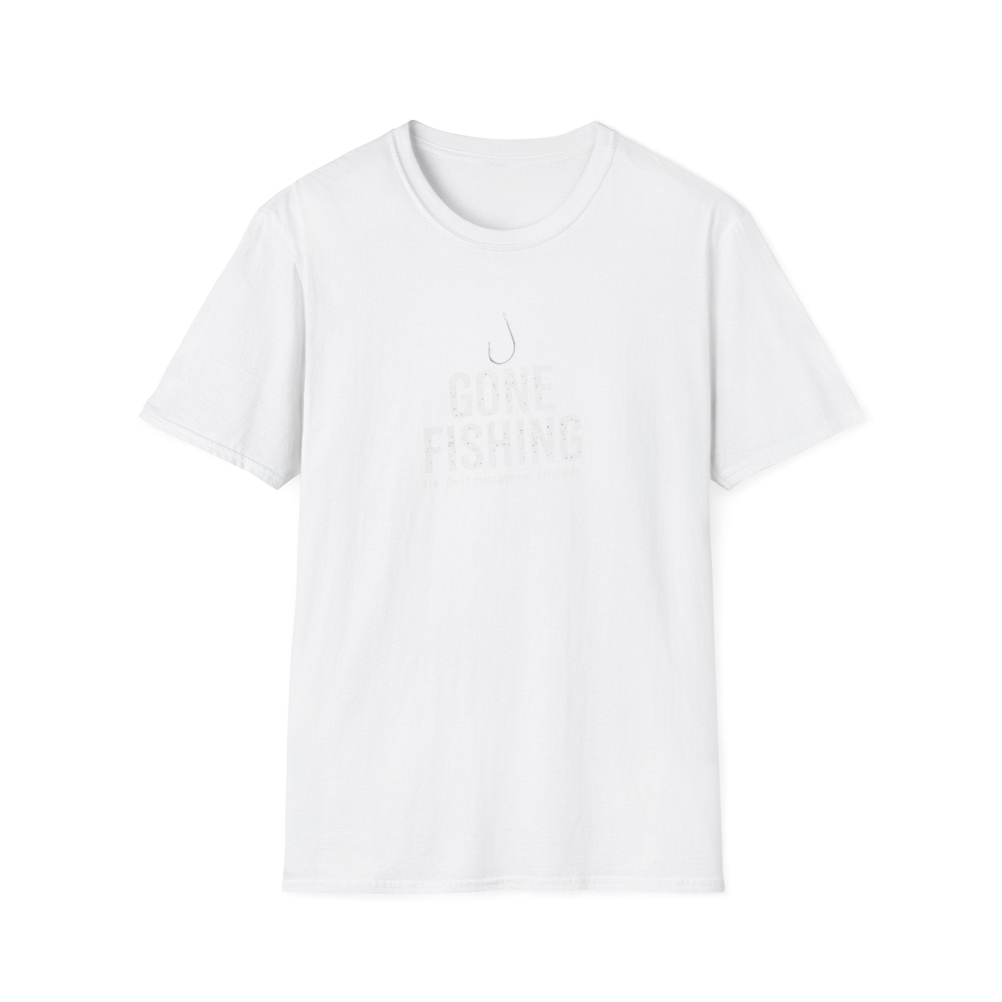 Gone Fishing T-Shirt — Minimal Hook Graphic Fishing Tee