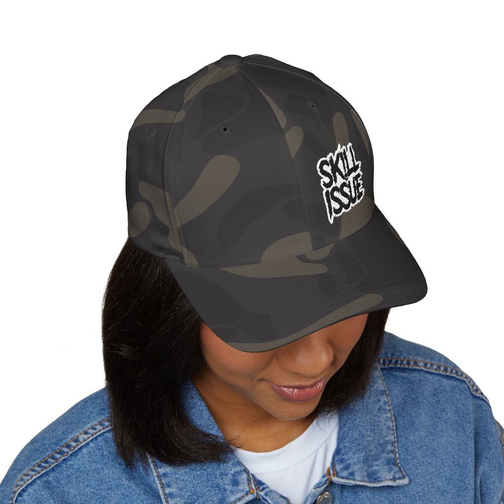 Skill Issue Embroidered Camo Cap