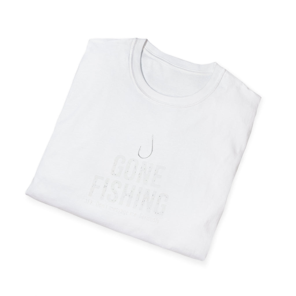 Gone Fishing T-Shirt — Minimal Hook Graphic Fishing Tee