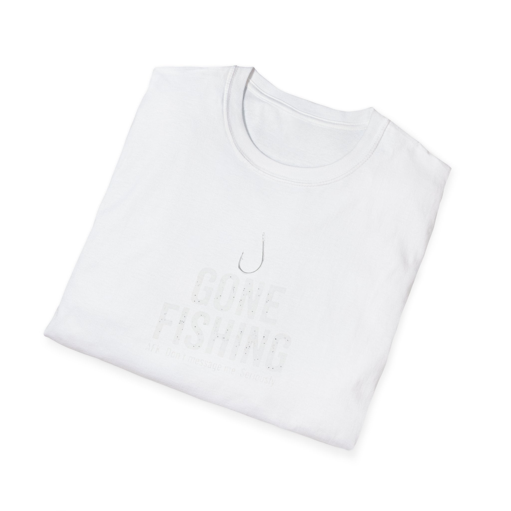 Gone Fishing T-Shirt — Minimal Hook Graphic Fishing Tee