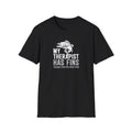 Fishing T-Shirt — “My Therapist Has Fins” Funny Angler Shirt