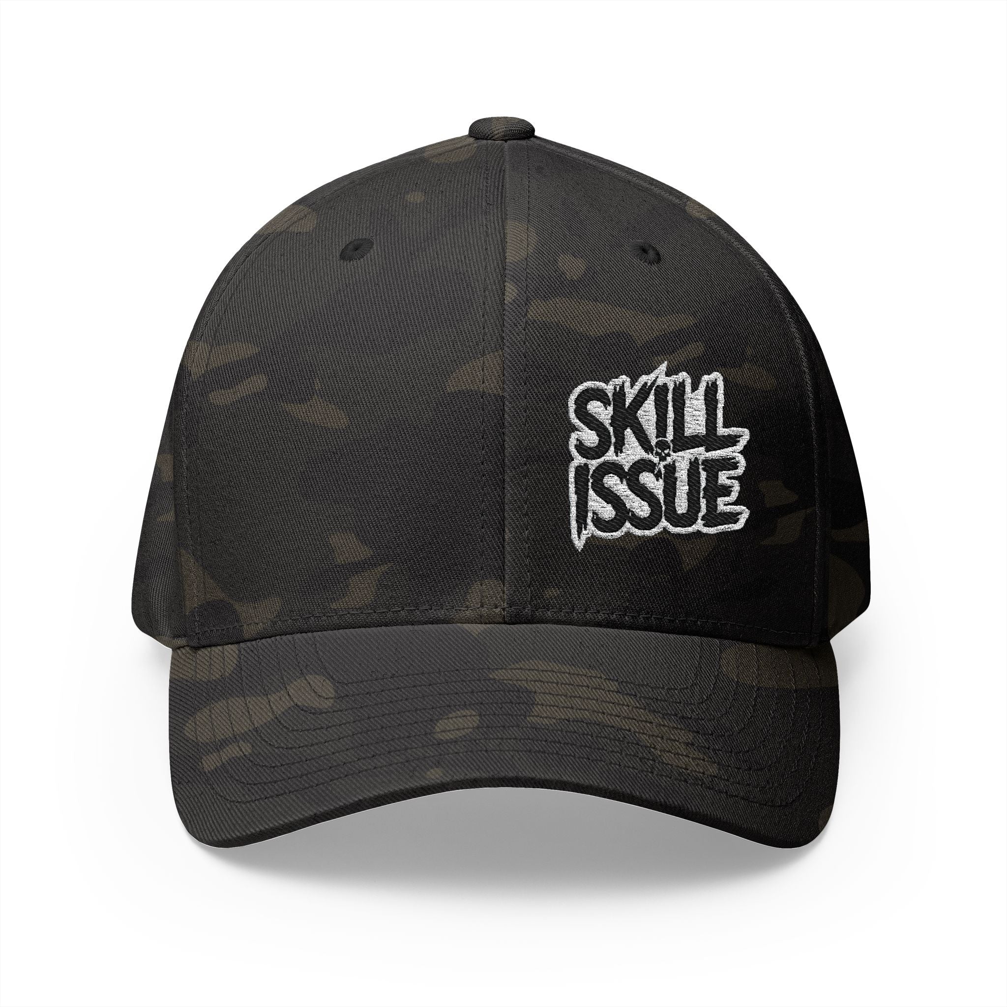 Skill Issue Embroidered Camo Cap
