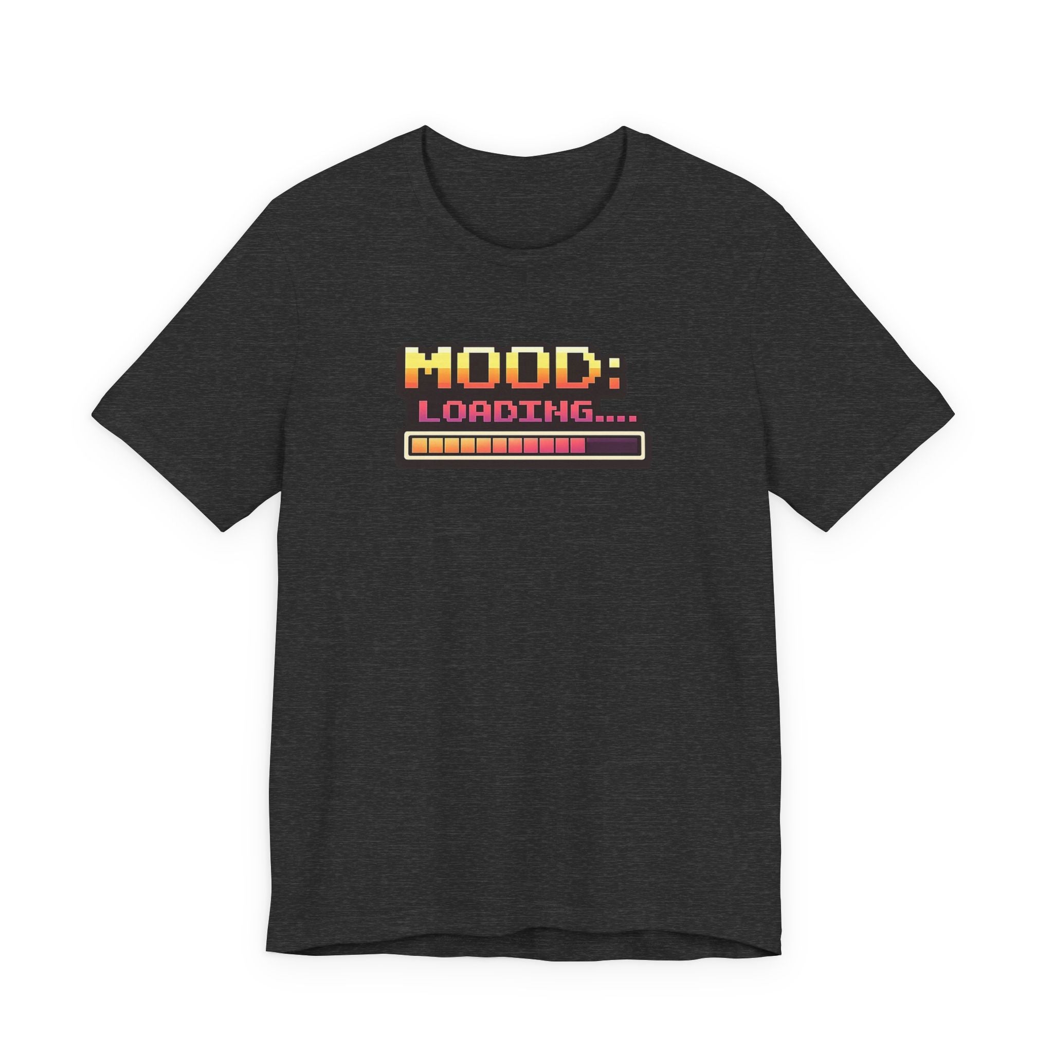Mood Loading Retro Pixel T-Shirt | Funny Gamer Graphic Tee | Relatable Humor Shirt | Casual Unisex Gaming Shirt
